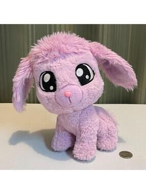 Tic Tac Toy 2019 Purple Plush Stuffed Blip the Puppy Dog